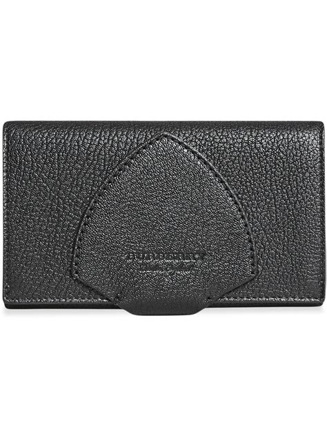 burberry two tone leather continental wallet|Burberry black wallet.